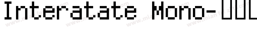 Interatate Mono字体转换